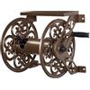 Liberty Garden Products Avvolgitubo da giardino decorativo in acciaio 708, per montaggio a parete, contiene 125 piedi di tubo da 1,5 cm, colore bronzo