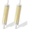 FEILEMAN Lampadina a LED R7s, 118 mm, 14 W, luce bianca calda, 3000 K, J118, doppia lampadina lineare, ricambio per asta alogena da 140 W, non dimmerabile, 2 pezzi 220-230 V