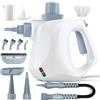 Cepolawa Pulitore a vapore, pulitore a vapore portatile con serratura di sicurezza e kit di accessori da 10 pezzi,Steam Cleaner per macchie su vetri, letto,materasso,auto,cucine