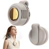 KARELLS Mini ventilatore portatile con clip USB, 2026 nuovo Mini Ventilatore a Clip Senza Pale e Silenzioso, 3 velocità, Rotazione a 360°, adatto per esterni, viaggi e ufficio, accessori da viaggio (bianco)