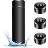 VOHESEA Borraccia termica da 500 ml, con indicatore di temperatura LED, in acciaio inox 304/316, con touch screen LED, a prova di perdite, senza BPA, per casa, ufficio, viaggi