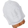 Housoutil Umidificatore Profumato a Testa di Buddha in Ceramica Bianca | Neutro e Portatile, Funzionamento Silenzioso, per Meditazione e Camera da Letto