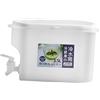 SECFOU Boccale per Acqua Fredda con Rubinetto 3, 5 in Pp Bianco