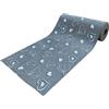 SalGiu Tappeto Cucina al Metro Fantasia Cuori Passatoia Antiscivolo Lavabile Gommato Pvc (1 Metro, Grigio)
