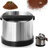 VEGOATY Contenitore per colino, in acciaio inox, contenitore per colino, contenitore per caffè, contenitore per colino, contenitore per colino, accessori (660 ml)
