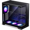 Phanteks XT V5 Case da Gaming ATX Compatto con Vetro Panoramico, 4x Ventole 120mm ARGB PWM, Nero
