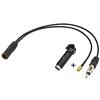 Eightwood DAB DAB + Antenna SMB Splitter Antenna DIN Spina DIN cavo treccia presa RG174 12 pollici 30cm per ricezione Digitalradio Blaupunkt Beat TechniSat Pioneer Sony