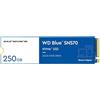 Western Digital WD Blue SN570 250GB M.2 PCIe NVMe SSD, con velocità di lettura fino a 3300 MB/s
