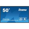 Iiyama Prolite Lh5065uhsB-B1ag, 125,7cm (49,5''), 4k, Usb, Rs232, Ethernet, Wlan, Android, Kit (rs232), Schwarz Tft Monitor, 16:9, Bildschirmdiagonal