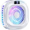 Generico Dissipatore magnetico da smartphone - Dissipatore Magnetico da 10W,Ventola di raffreddamento per smartphone a 3 velocità con luce RGB,Per Live Streaming Di Giochi E Riprese Video