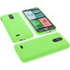 foto-kontor Custodia compatibile con cellulari Brondi Amico Smartphone S+B Nero cover in gomma TPU di colore verde