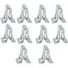 Generic Clip di supporto in metallo per auto, set di 10 fibbie universali in acciaio , clip in metallo universale per il fissaggio di rivestimenti e riparazione, modanature decorative per interni