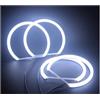 QGBKLZNZHP Fari Angel Eyes per auto Per BMW E46 4X Fari Ad Anello Halo A LED Bianchi Chiari In Cotone Occhio d'angelo autos(W 131MMX4)