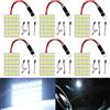 YONGMING T10 W5W H6W BA9S C5W Led Lampadina Pannello Dome Light 12V Led Festone Luci per Auto Interior Reading Vanity Cortesia Tronco Luci Bianco, Confezione da 6