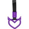 Generic Cinghia Per Maniglia Auto - Ornamento Per Gancio Di Traino Posteriore A formaa Di Cuore | Anello Di Presa Appeso Stile Diavolo, Accessorio Universale Per Ciondolo Drift Per Decorazioni Interne
