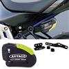 Artago 30X2 Pack Antifurto Bloccadisco con Allarme 120db Alta Sicurezza + Supporto per Yamaha MT-07 e Tracer 700, Omologato SRA e Sold Secure Gold