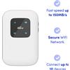 HARVILON Router 3G/4G LTE Modem WiFi Wireless Portatile ESIM Hotspot WiFi 4G Tascabile MiFi Router LTE CAT4 con Batteria da 2700mAh