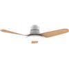 Cecotec Ventilatore da Soffitto Cecotec con Luce EnergySilence Aero 5200 Light LightWood. 30W, Motore DC, 43", Luce LED 22W, 3 Tonalità