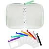 Quniwokid Portapillole Impermeabile - Contenitore Porta Compresse Con 7 Tasche Con Cerniera Lampo,Contenitore Per Pillole | per Compresse Integratori Viaggio e Viaggi d'Affari Borsa Tasca Borsetta