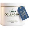 ZREEN Collagene Idrolizzato con Acido Ialuronico Polvere 162 g | Con Elastina - Collagene Bovino Grass-Fed - Solubile a Freddo e Caldo - Prodotto in Germania