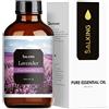 SALKING Lavanda Olio Essenziale 120ml, SALKING 100% Puro e Naturale Olio Essenziale per Diffusori Ultrasuoni, Naturali Oli Essenziali per Aromaterapia e Massaggi