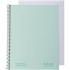NAVIGATOR Office Paper Solutions Navigator | Quaderno A4+ linea | copertina extra | menta pastello | 1 bordo colore | carta 80 g | 80 fogli microforati 4 trapani | spirale chiusura Coil Lock | carta premium writing