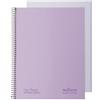 NAVIGATOR Office Paper Solutions Navigator | Taccuino a righe A4+ copertina extra | 1 linea | Lavanda Pastello | 1 bordo colore | carta 80 g | 80 fogli microforati 4 trapani | spirale Coil Lock | carta premium writing