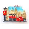 z1 Magnete 3D per frigorifero Londra. I Re custodiscono. autobus a Due piani, Taxi Nero, Big Ben, Cabina telefonica rossa. Ponte della Torre. 7 cm