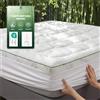 BEDSURE Materasso aggiuntivo in bambù 140x200 - Imbottitura di 40 cm di spessore, rinfrescante, traspirante, antiallergico, allevia il mal di schiena