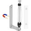 Loputon Porta Rotolo da Cucina, Portarotolo Magnético da Cucina, Porta Scottex, Supporto per Carta Casa con Azione, Antiscivolo per Uso con una Sola Mano Per Frigorifero, Camper, Garage (Argento)