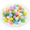 Qikaara 100 pompon colorati per fai da te, 25 mm, soffici pompon per fai da te, decorazioni creative, colore chiaro, 2,5 cm