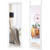 LIFEZEAL Specchio da parete, 120 x 37 cm, specchio per porta per tutto il corpo, specchio rettangolare da parete decorativo per soggiorno, bagno, camera da letto (bianco)