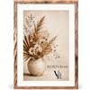 Velora Home&Living VELORA H&L Cornice Foto Legno Bruciato A3 29,7 x 42 cm - Cornice in Legno con Plexiglass Trasparente, Portafoto da Parete, Cornice per Poster, Fotografie, Puzzle, Diplomi e Certificati