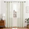 Ystyle Tende per Interni con Anelli Moderna, 140x280 CM, Beige