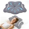 Teuaplo Cuscino Cervicale per Dormire, Cuscino a Farfalla Memory Foam per Dolori al Collo e Alle Spalle Cuscino Ortopedico Ergonomico con Federa Lavabile per Dormire su Fianco, Schiena o Stomaco