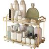 Tyenaza 2 Livelli Organizzatore da Bancone da Bagno, Scaffale per Cosmetici, Organizzatore di Vanità per Trucco di Grande Capacità per la Camera da Letto della Cucina del Bagno