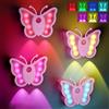 CHENBOOW Luce Notturna per Bambini,4 Pezzi Luce Notturna Sensore Movimento,Luci Notturne a Farfalla per Camera da Letto,7 Colori,per Cameretta,Corridoio