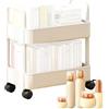 Generico Carrello portaoggetti con ruote - Organizzatore mobile a 2 livelli, altezza 37 cm, scaffale estraibile | Organizer sottolavello su ruote per cucina e bagno, carrello in staccabile