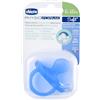 Chicco PhysioForma Ciuccio per bambini (6-16 mesi) | Ciuccio per bambino a forma unica per sostenere la respirazione del bambino | Materiale in silicone morbido | Senza BPA (blu)
