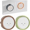 CBRVTY Protezione per presa di corrente, design di grande effetto, resistente alla polvere e agli spruzzi, adatta a cucine e bagni (4 robot)