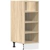 vidaXL Armadio Inferiore "Riga" Rovere Sonoma 30x44,5x81,5 cm