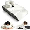 VeftBltrem Cuscino viso per dormire, cuscino massaggiante testa foro 3 in 1, poggiatesta per letto con cuscino rimovibile a forma di U per collo e gambe, cuscino addominale per lettino da massaggio