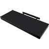 Etrexonline Mensole da Muro Colore Wengè 60x25x4cm, Mensole da Parete in Legno con Fissaggio Invisibile