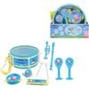Lexibook Peppa Pig George Giocattolo Musicale, Set di 7 Strumenti Musicali (Tamburo, Maracas, Castanet, Armonica, Flauto Dolce, Tromba, Tamburello), Gioco Comodo da trasportare, Blu/Giallo, K360PPLXB