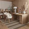 PureCozy Tappeto da Esterno Salotto 80x150cm Lavabile Antiscivolo Tapette Marrone Tappeti Juta Simil Carpet Camera da Letto Giardino Balcone Terrazza Impermeabile Rug