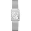 Guess Bonnet GW0997L1 - Orologio da polso analogico al quarzo, in acciaio inox, 23 mm, cinturino in acciaio inox, argento, 3 bar, colore: Bianco