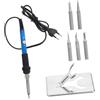 Ipetboom Set Saldatore Elettrico 60w Regolabile 200-400℃, Rapido | Schede Elettroniche e Componenti, Punta e Supporto Robusti, Blu, Ac220v