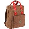 CARTOON Zaino Harry Potter backpack 38×27×11 cm in PU idrorepellente con emblema casa di Hogwarts dorato spallacci imbottiti e tasche interne ideale per scuola o tempo libero (Grifondoro)