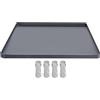 Generic Vassoio per pipì - 60 x 60 cm, 630 g, in silicone, tappetino per addestramento al vasino per cani, tappetino per addestramento WC, pannello di protezione per pavimento con 4 clip, contenitore per