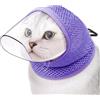 Liakyunf Casco Per Gatto Da Toelettatura,Antimorso Traspirante Regolabile Morbido Coprifaccia | Copertura Muso Toelettatura Gatti | Per Casa Costumi Animali Domestici Taglio Unghie Protezione Morso